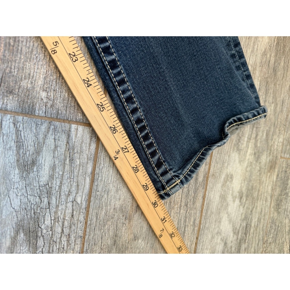 Vigoss Bootcut Jeans 8 Flag HoLeS Pocket Embroidered Stretch Boot Western Jean - Picture 10 of 16